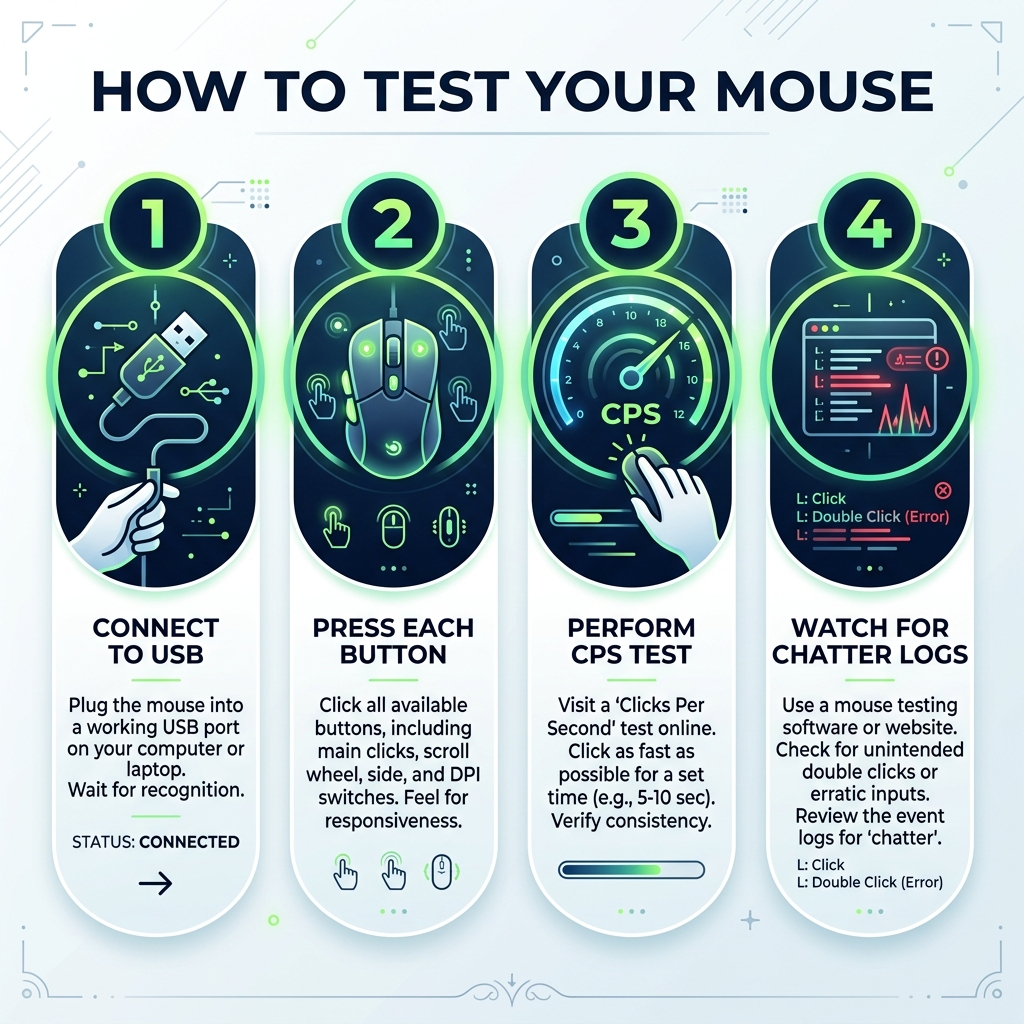 Step-by-step mouse testing infographic