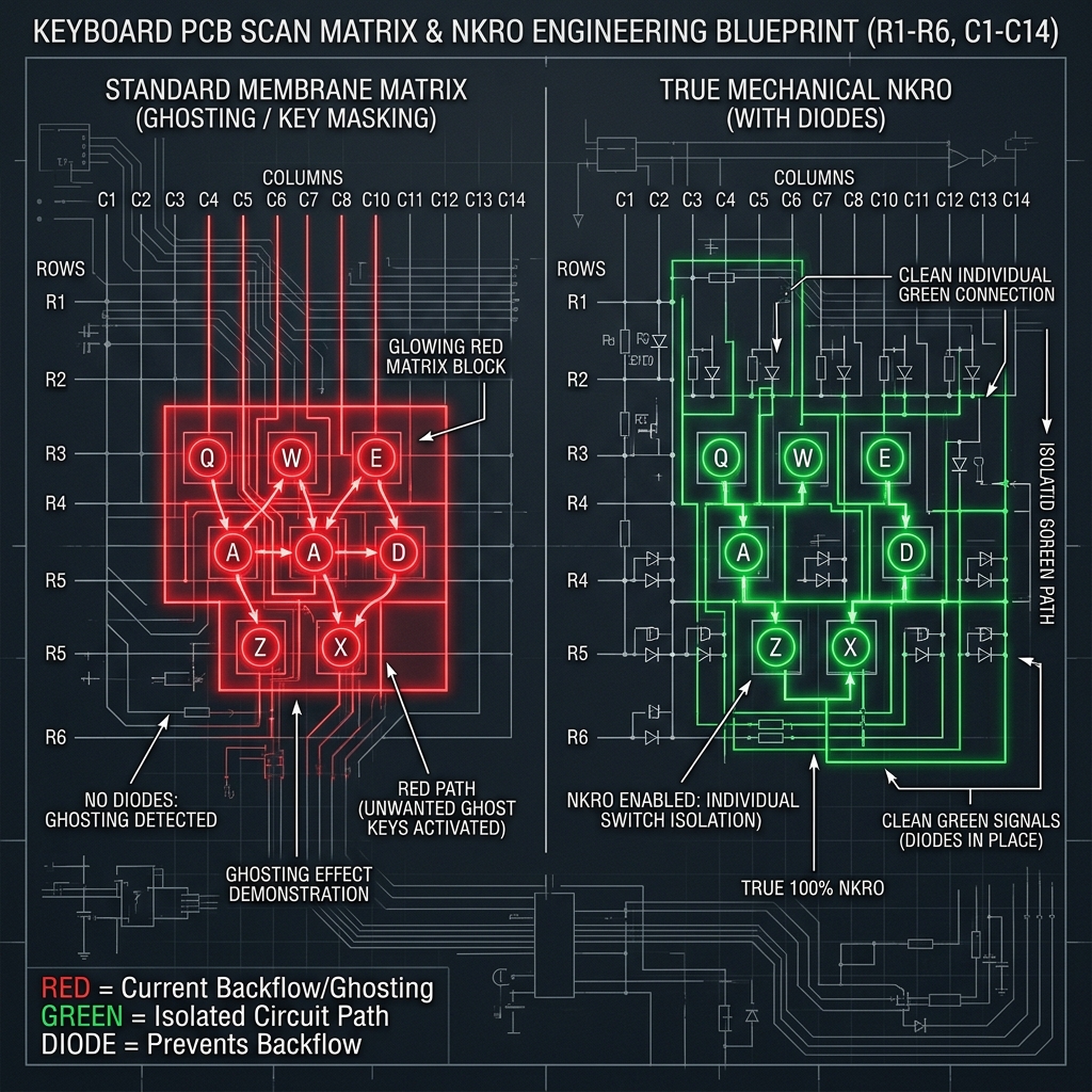 Keyboard Scan Matrix Schematic